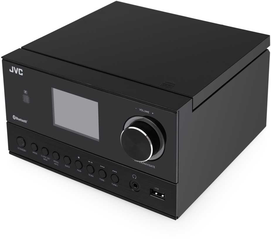 JVC UX-E225B Mini hi-fi system Juodas
