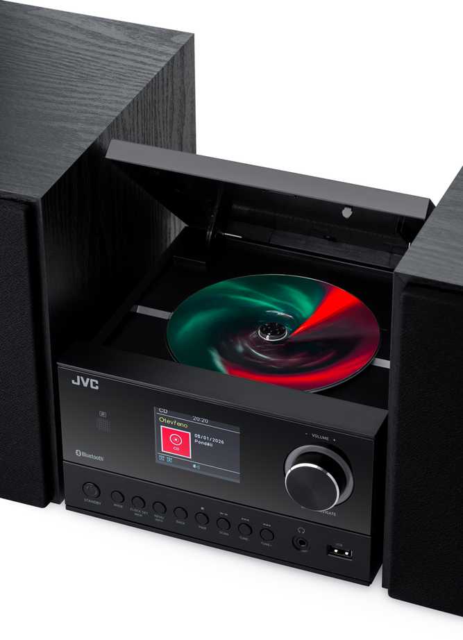 JVC UX-E225B Mini hi-fi system Juodas