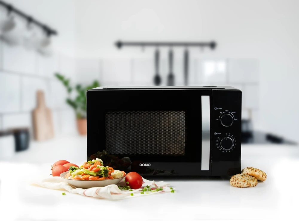 Mikrobangų krosnelė Domo 30L juoda (DO23001)