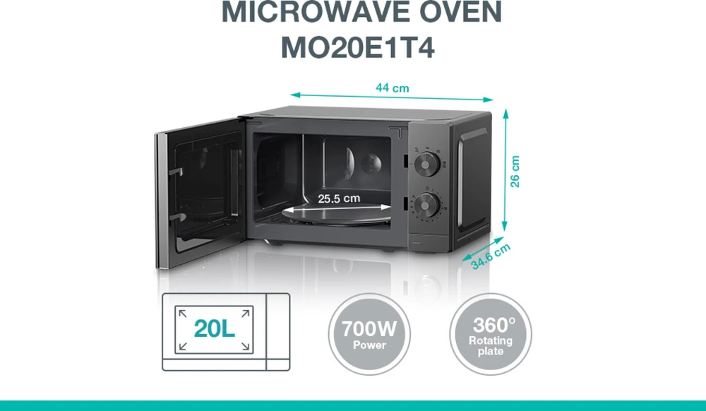 Mikrobangų krosnelė Gorenje MO20E1T4