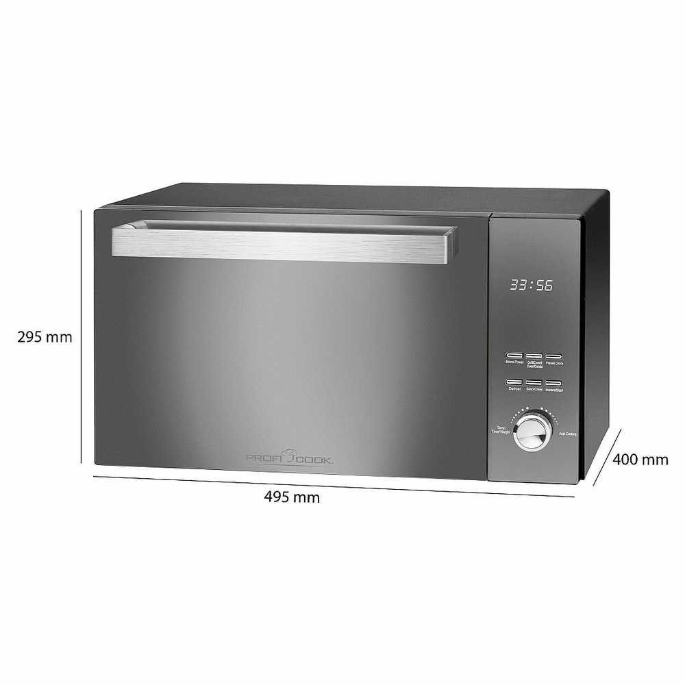 Mikrobangų krosnelė Profi Cook Proficook PC-MWG 1204 juodas