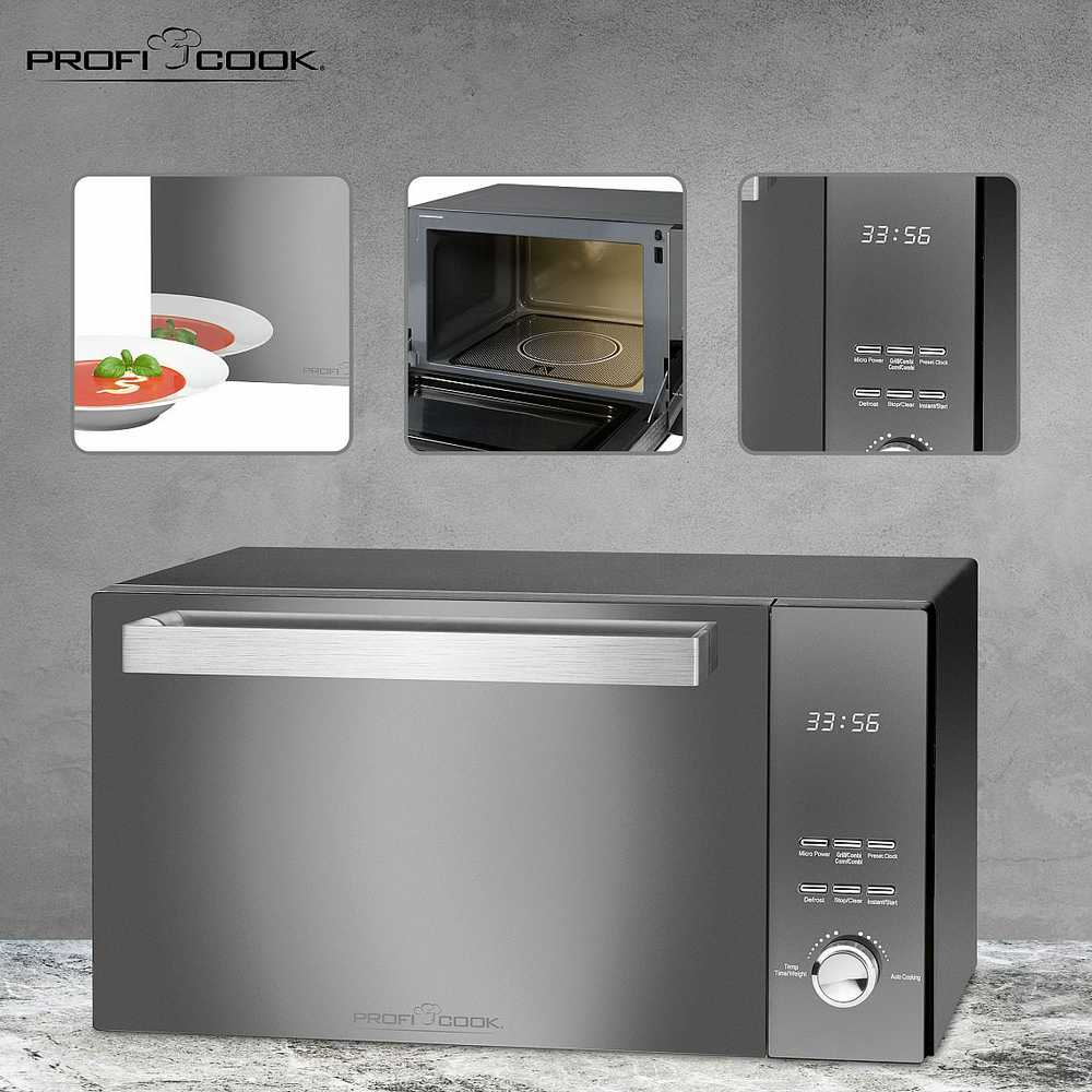 Mikrobangų krosnelė Profi Cook Proficook PC-MWG 1204 juodas