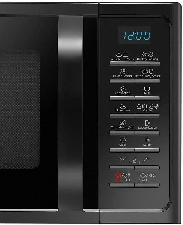 Samsung Mikrobangų krosnelė MC28H5015AK 28 L, Grilis, Konvekcija, Elektroninė, 1400 W, Juodas, Laisvai stovi, Atitirpinimo funkcija