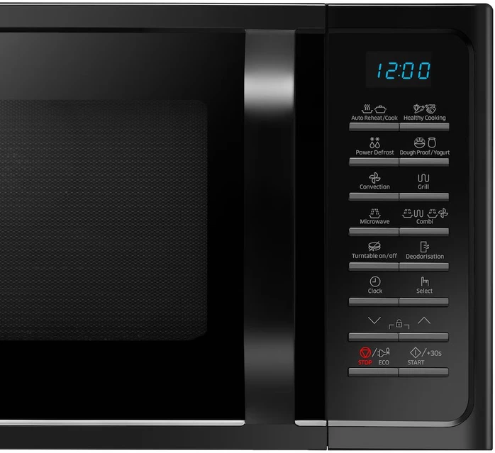 Samsung Mikrobangų krosnelė MC28H5015AK 28 L, Grilis, Konvekcija, Elektroninė, 1400 W, Juodas, Laisvai stovi, Atitirpinimo funkcija