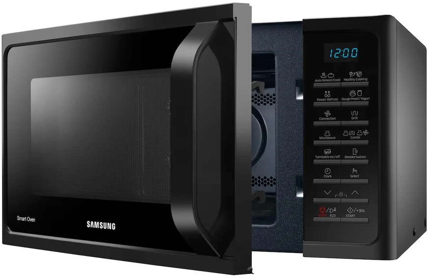 Samsung Mikrobangų krosnelė MC28H5015AK 28 L, Grilis, Konvekcija, Elektroninė, 1400 W, Juodas, Laisvai stovi, Atitirpinimo funkcija
