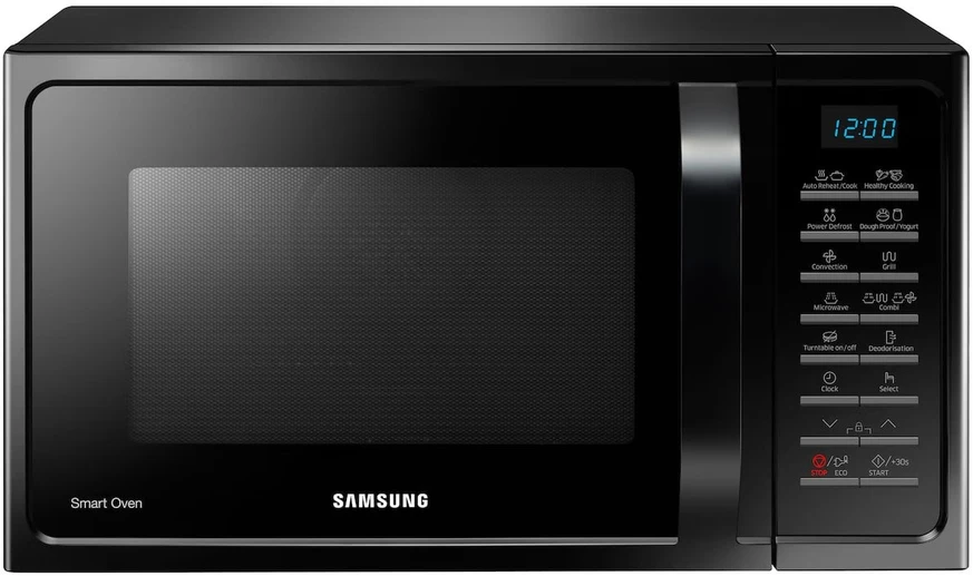 Samsung Mikrobangų krosnelė MC28H5015AK 28 L, Grilis, Konvekcija, Elektroninė, 1400 W, Juodas, Laisvai stovi, Atitirpinimo funkcija