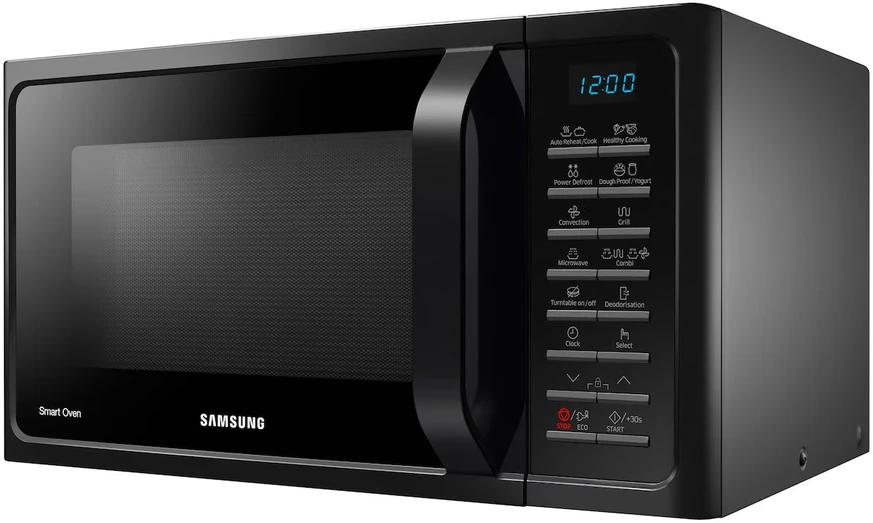 Samsung Mikrobangų krosnelė MC28H5015AK 28 L, Grilis, Konvekcija, Elektroninė, 1400 W, Juodas, Laisvai stovi, Atitirpinimo funkcija