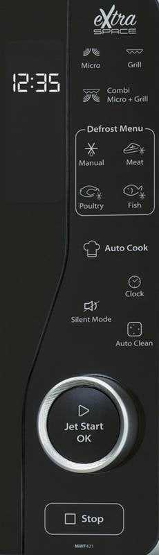 Whirlpool MWF 421 SL mikrobangų krosnelė Stalviršis Kombinuota mikrobangų krosnelė 25 L 800 W Juoda, Sidabras