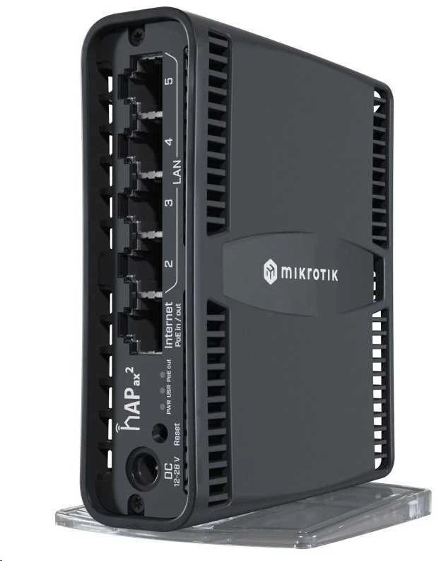 „MikroTik C52iG-5HaxD2HaxD-TC“ – „hAP ax2“ | „MicroTick“ | „hAP ax2“ | C52iG-5HaxD2HaxD-TC | 802.11ax | 1200 Mbit/s (5 GHz) / 574 Mbit/s (2,4 GHz) Mbit/s | Ethernet LAN (RJ-45) jungtis 5 | Nėra mobiliojo plačiajuosčio ryšio | 0