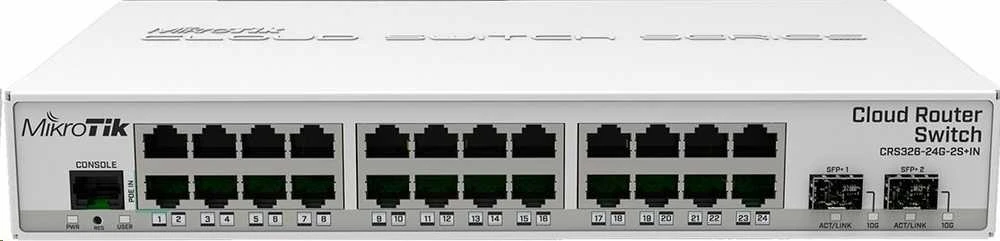 Maršrutizatorius MikroTik CRS326-24G-2S+IN
