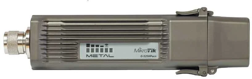 Maršrutizatorius MIKROTIK RBMetalG-52SHPacn Metal 52 ac CPE 2.4GHz 5GHz 1x RJ45 1000Mb/s Access Point