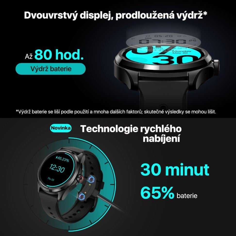 Išmanusis laikrodis Mobvoi Ticwatch Pro 5, Pilkos spalvos