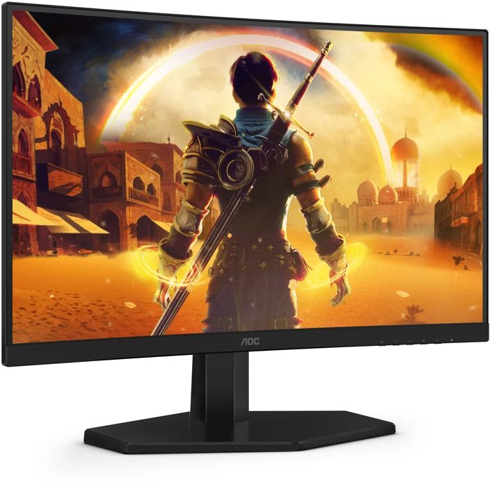 Žaidimų monitorius AOC C24G42FE, 23.6" Full HD (1920x1080) lenktas VA, 180Hz, 1ms, HDR10, Adaptive Sync