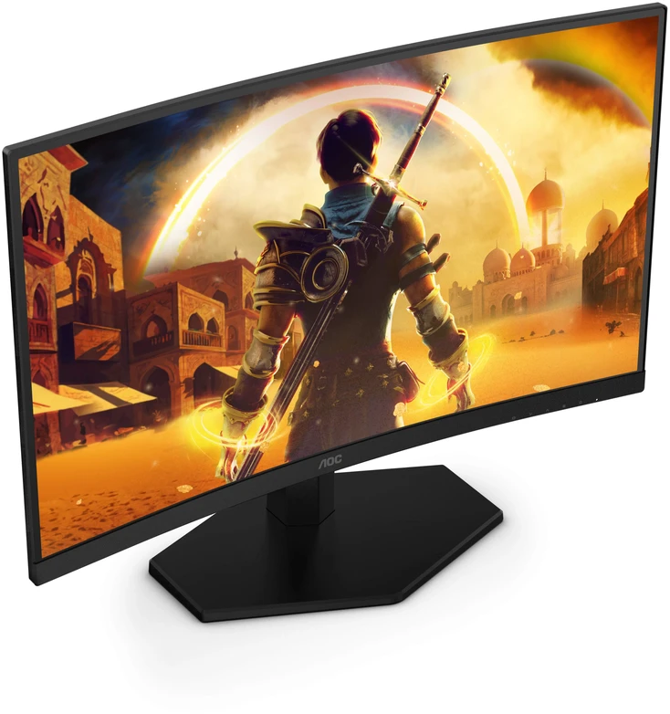 Žaidimų monitorius AOC C24G42FE, 23.6" Full HD (1920x1080) lenktas VA, 180Hz, 1ms, HDR10, Adaptive Sync