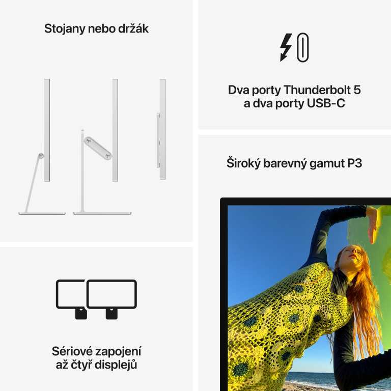 Apple Studio Ekranas monitorius komputerowy 68,6 cm (27") 5120 x 2880 px 5K Ultra HD LED Sidabrinė