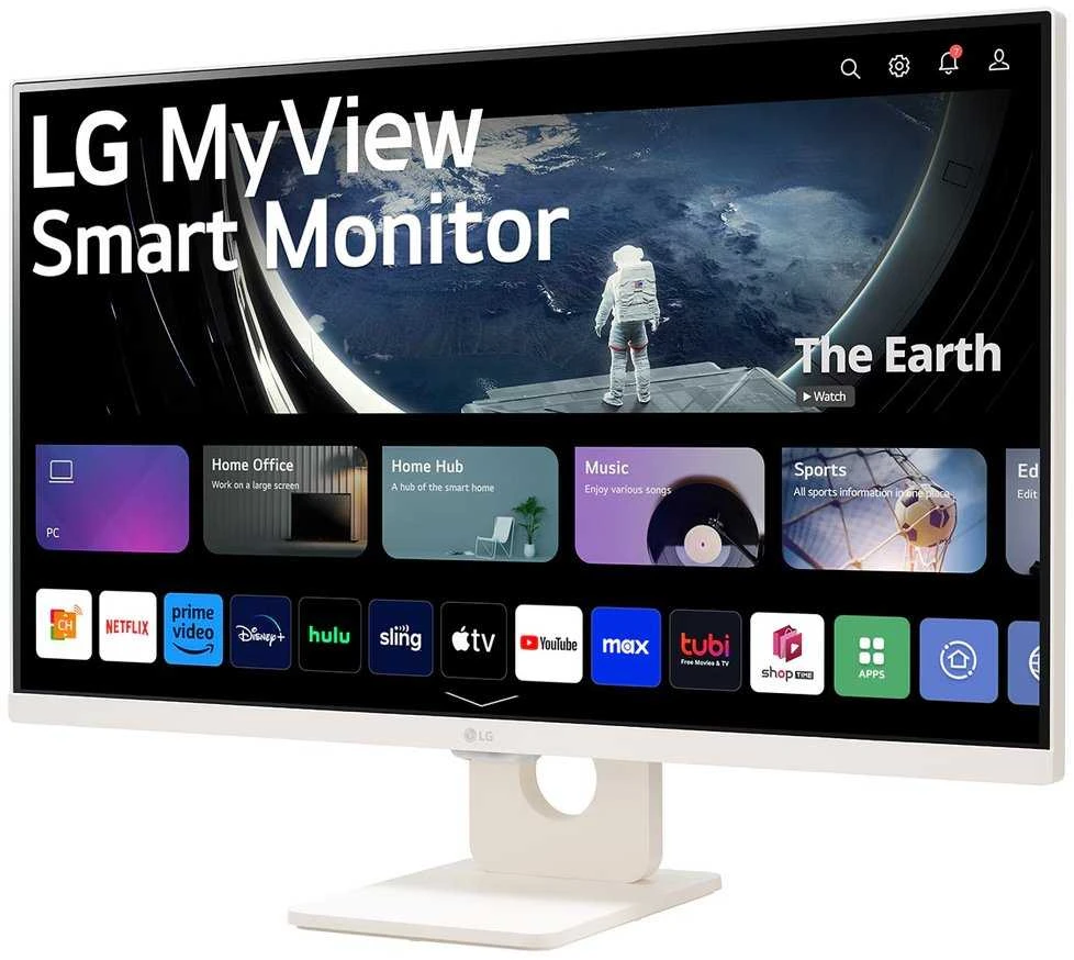 Monitorius LG MT IPS LCD LED 27" 27U511SA-W - IPS panelė, 1920x1080, 100Hz, HDMI, USB, webOS SMART