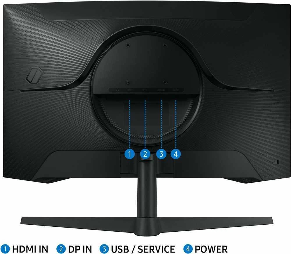 Samsung G55C kompiuterio monitorius 68,6 cm (27″) 2560 x 1440 pikseliai Wide Quad HD LED Juoda