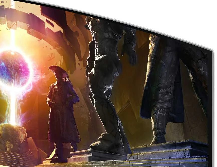 Monitorius Samsung | LS34DG850SUXDU | 34 " | OLED | 21:9 | 175 Hz | 0.03 ms | 3440 x 1440 pikselių | HDMI jungtys quantity 2 | Sidabrinis