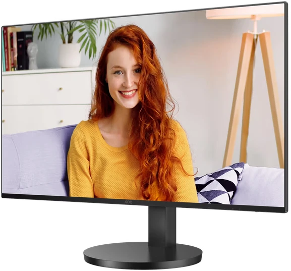 Monitorius AOC 27B3CF2 27 colių 1920x1080 100Hz IPS Flat H/A 110mm 65W USB-C Dock AdaptiveSync USB HUB GARSIAKARIAI Žemas Mėlyna Light USBC HDMI 250cd/m2