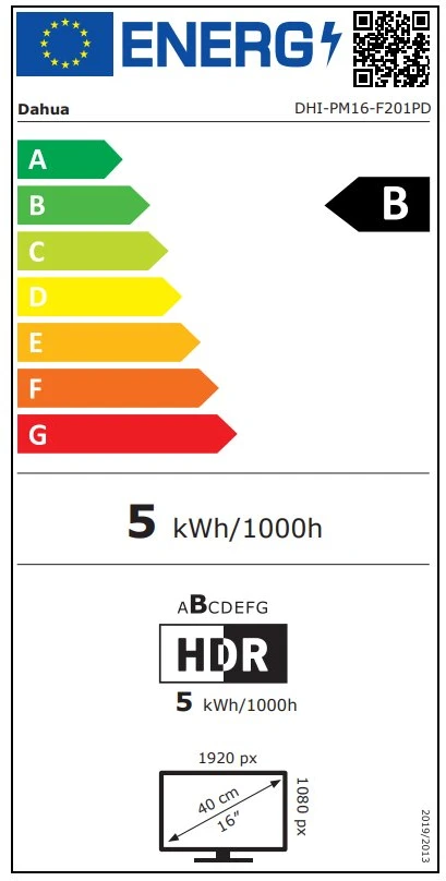 NEŠIOJAMAS MONITORIUS HDMI, USB-C, AUDIO PM16-F201PD 15.6" DAHUA