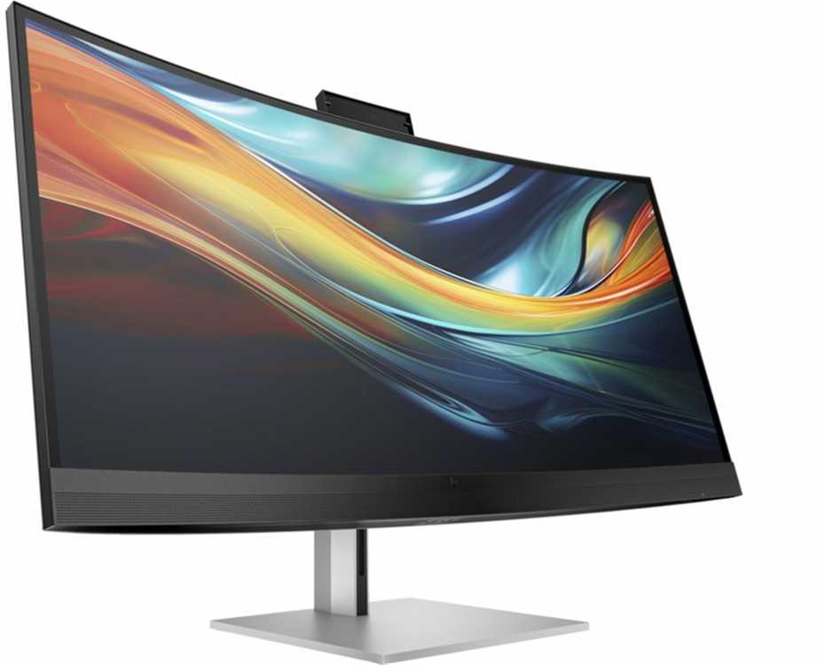 Monitorius Hewlett Packard (HP) HP LCD 740 pm 40 colių lenktas (5120 x 2160, IPS, 1000:1, 300 nitų, 5 ms, HDMI 2.0, DP 1.4, USB3-C, 2x5W garsiakalbiai, kamera) 5Y wrnt