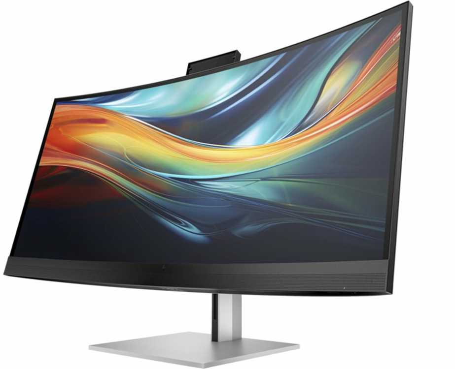 Monitorius Hewlett Packard (HP) HP LCD 740 pm 40 colių lenktas (5120 x 2160, IPS, 1000:1, 300 nitų, 5 ms, HDMI 2.0, DP 1.4, USB3-C, 2x5W garsiakalbiai, kamera) 5Y wrnt