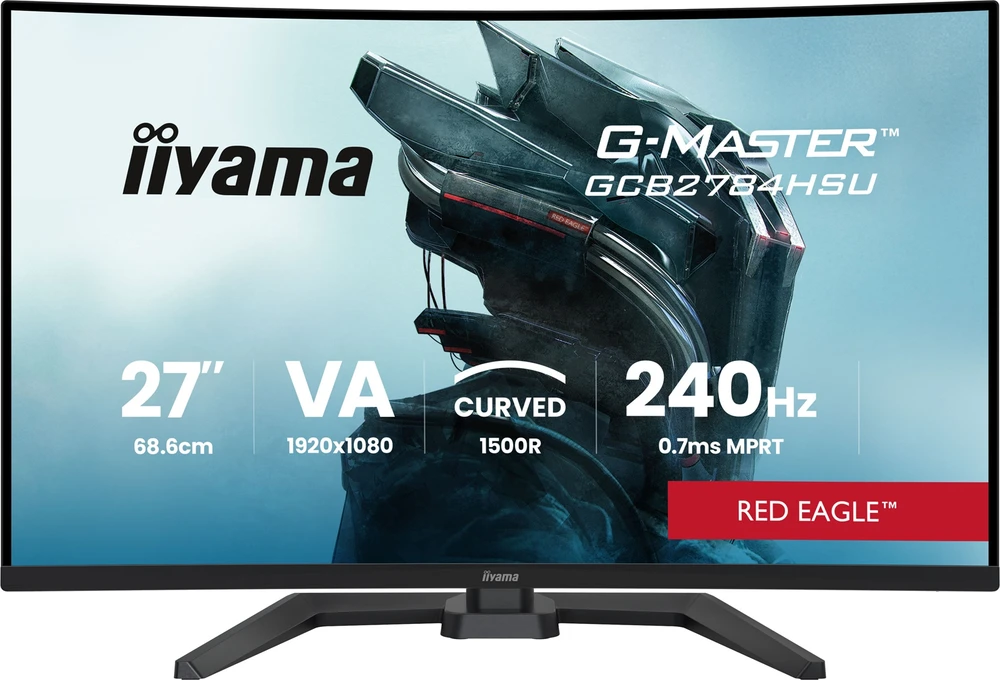 Monitorius iiyama G-Master GCB2784HSU-B1 Raudona Eagle - 240Hz | Full HD | VA | 27" | Pivot