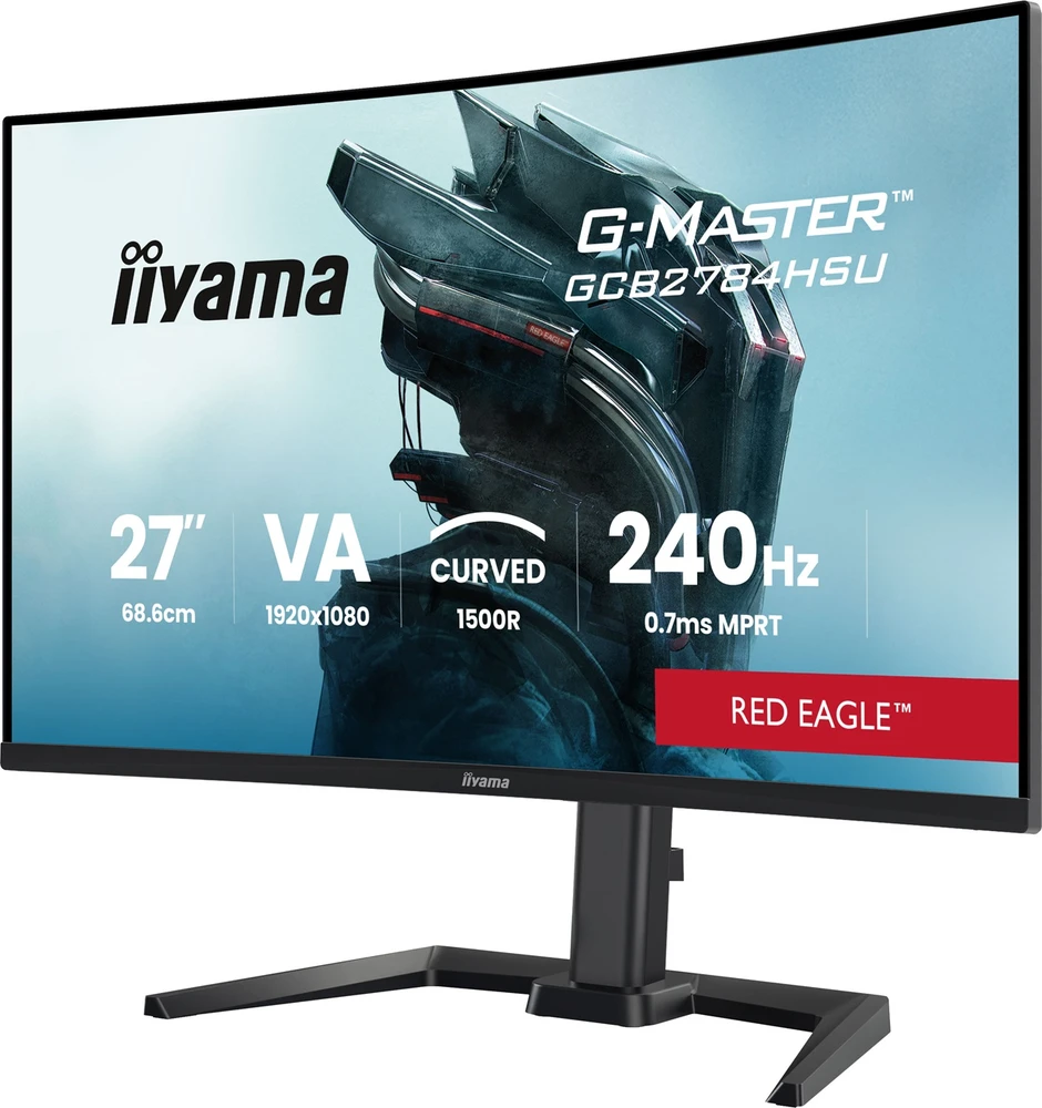 Monitorius iiyama G-Master GCB2784HSU-B1 Raudona Eagle - 240Hz | Full HD | VA | 27" | Pivot