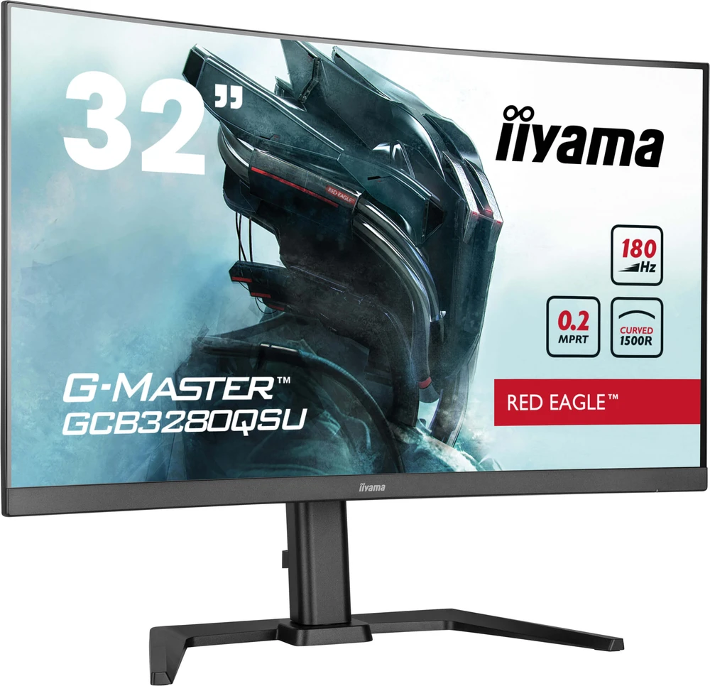 Monitorius iiyama G-Master GCB3280QSU-B2 Raudona Eagle - 180Hz | QHD | 31.5'' | VA | 0.2ms