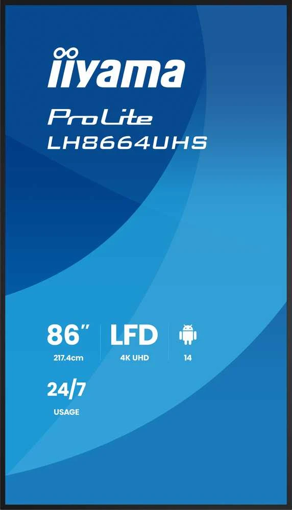 Monitorius iiyama ProLite LH8664UHS-B3AG