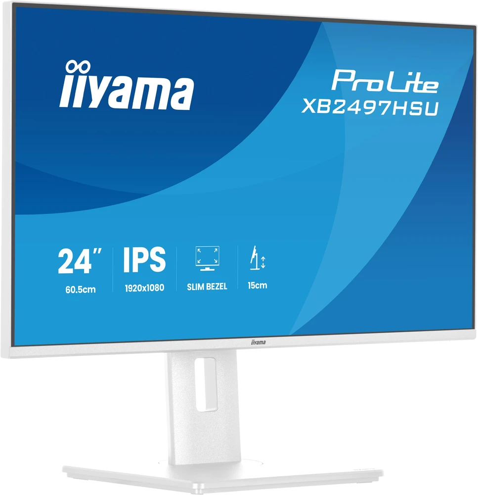 Monitorius „iiyama ProLite XB2497HSU-W1“ – 120 Hz | „Full HD“ | IPS | 23,8 colio | 4 ms | USB-C