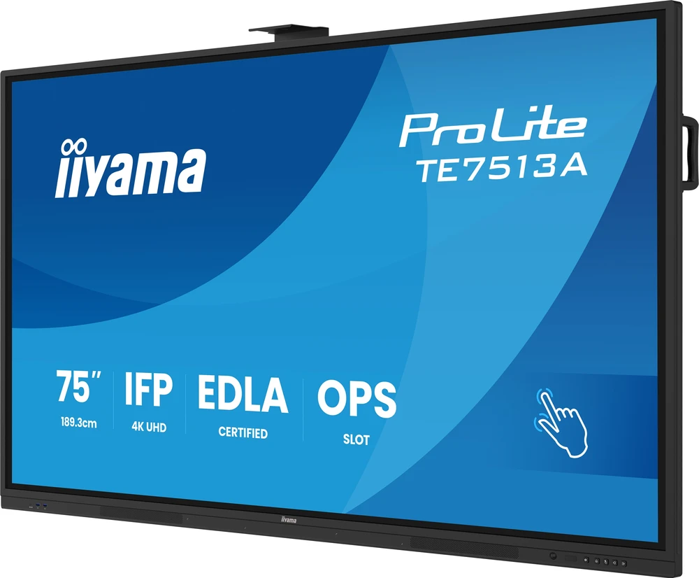 Monitorius Iiyama TE7513A-B2AG 75IN UHD IR 40P - TOUCH AG WITH INTERACTIVE ANDROI