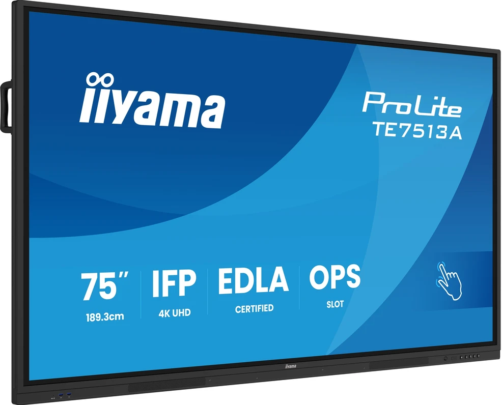 Monitorius Iiyama TE7513A-B2AG 75IN UHD IR 40P - TOUCH AG WITH INTERACTIVE ANDROI