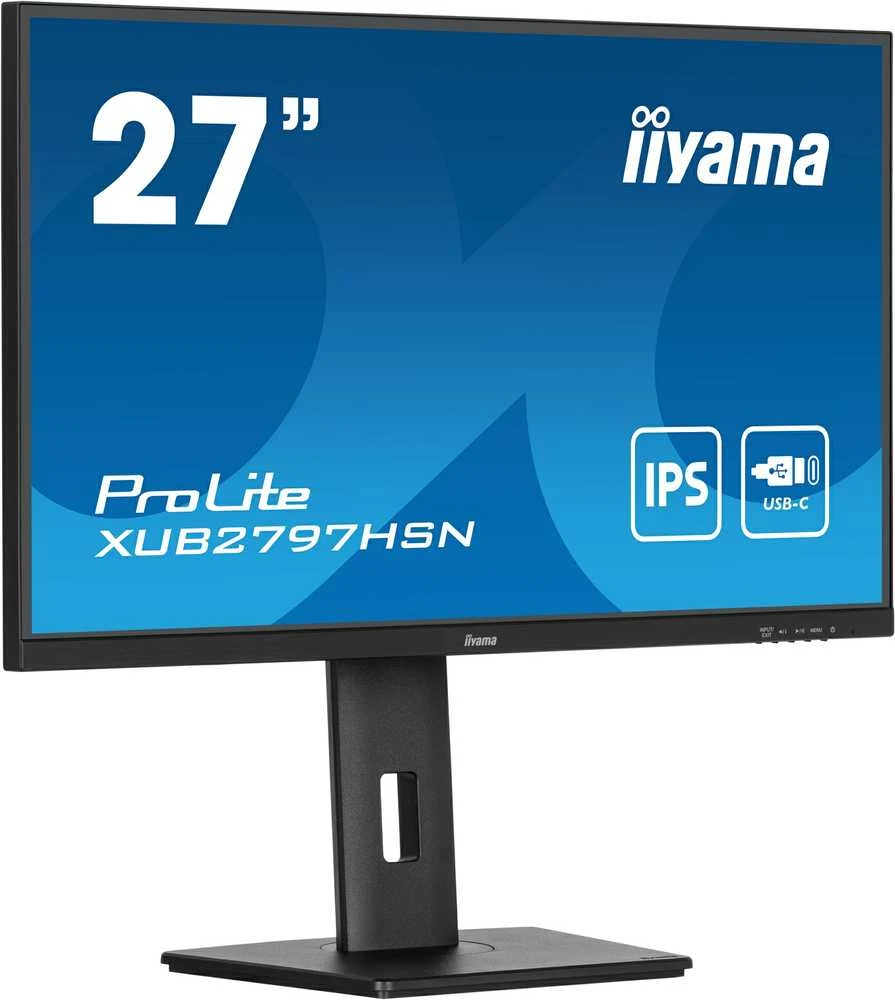 Monitorius IIYAMA XUB2797HSN-B1 27 colių IPS 1920x1080 250cd/m2 1ms HDMI DP USB
