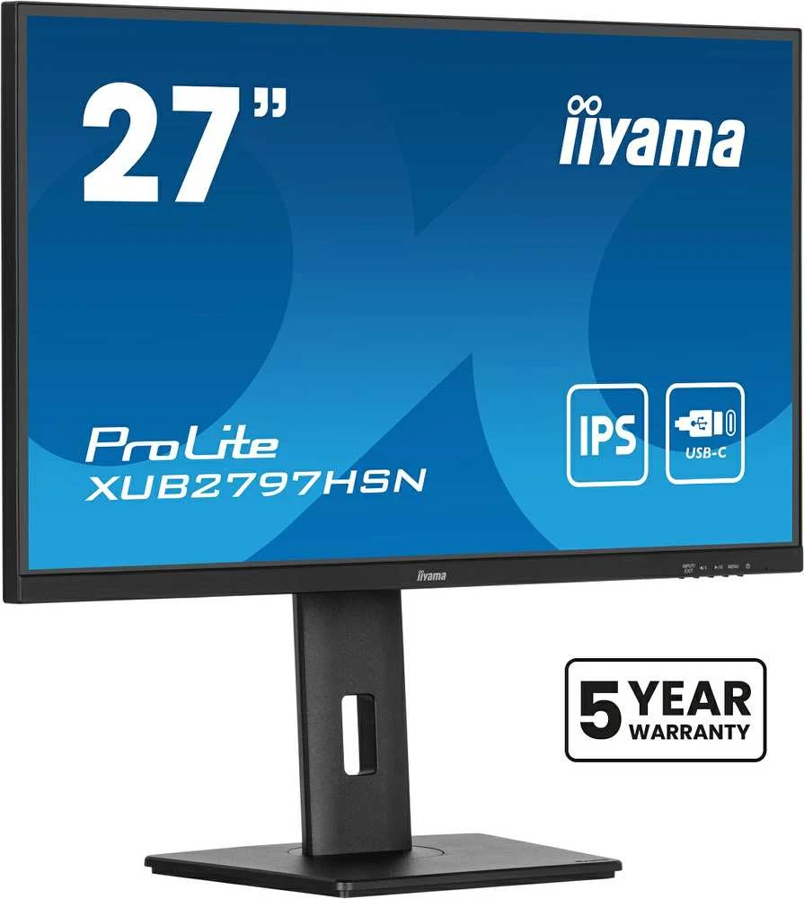Monitorius IIYAMA XUB2797HSN-B2 27 colių IPS 1920x1080 HDMI DP USB