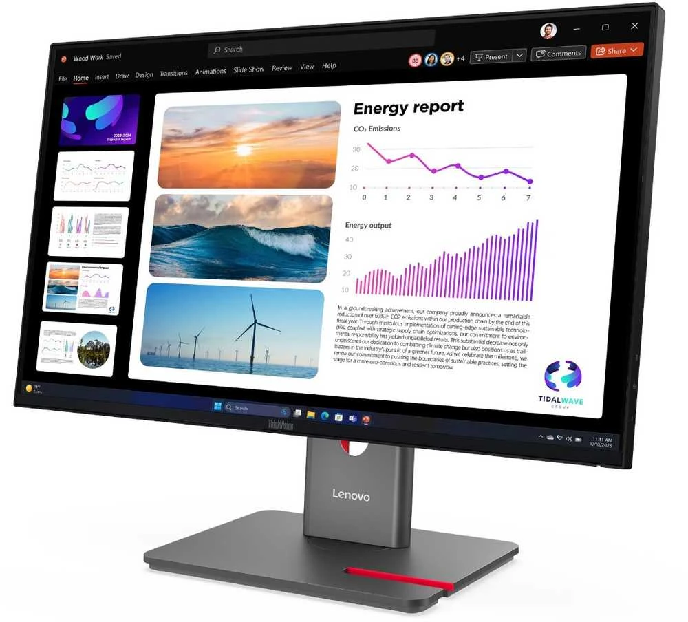 Monitorius Lenovo | ThinkVision P24q-40 | 23.8 " | IPS | 16:9 | 120 Hz | 4 ms | 2560 x 1440 pikselių | 300 cd/m² | HDMI jungtys quantity 1 | Raven Juodas | Garantija 36 mėn.