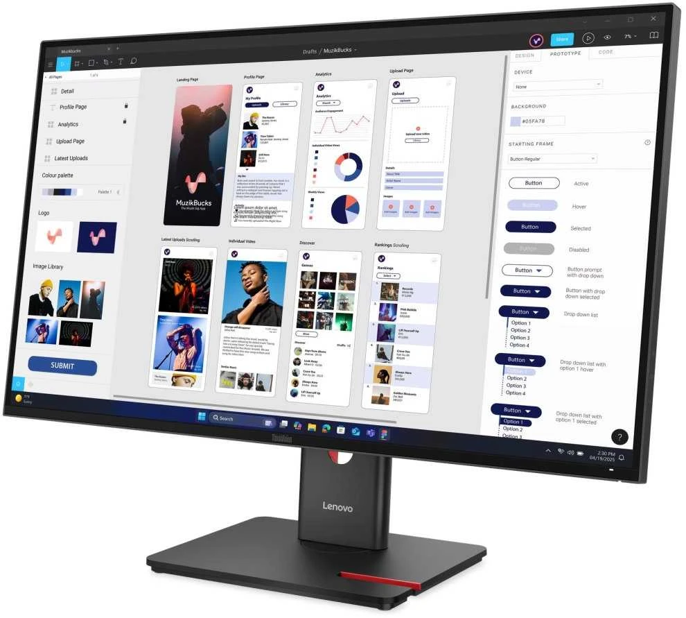 Monitorius Lenovo ThinkVision T32UD-40