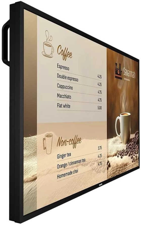 Monitorius System interaktywny Philips 6000 series 43BDL6017P Płaski panel Digital Signage 108 cm (42.5'') LCD 800 cd/m² 4K Ultra HD Juodas Procesor įmontuotas Android 14 24/7