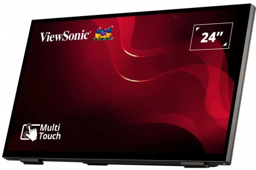 Monitorius ViewSonic TD2465 / 24" / Touch / Panel VA / 1920x1080 / 16:9 / 60Hz / Matinis / 7 ms / Garsiakalbiai