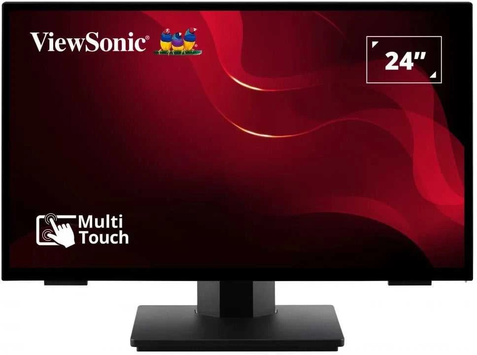 Monitorius ViewSonic TD2465 / 24" / Touch / Panel VA / 1920x1080 / 16:9 / 60Hz / Matinis / 7 ms / Garsiakalbiai