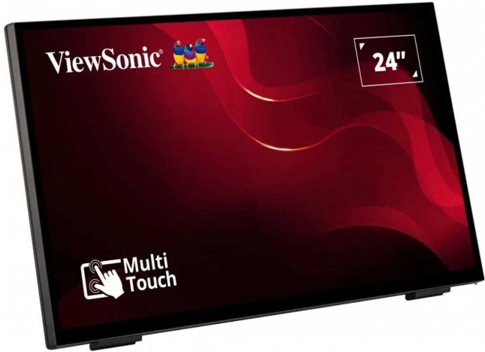Monitorius ViewSonic TD2465 / 24" / Touch / Panel VA / 1920x1080 / 16:9 / 60Hz / Matinis / 7 ms / Garsiakalbiai