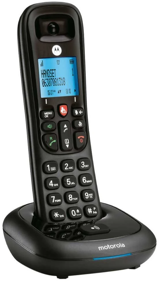 Telefonas stacionarus belaidis Motorola CD4001 juoda