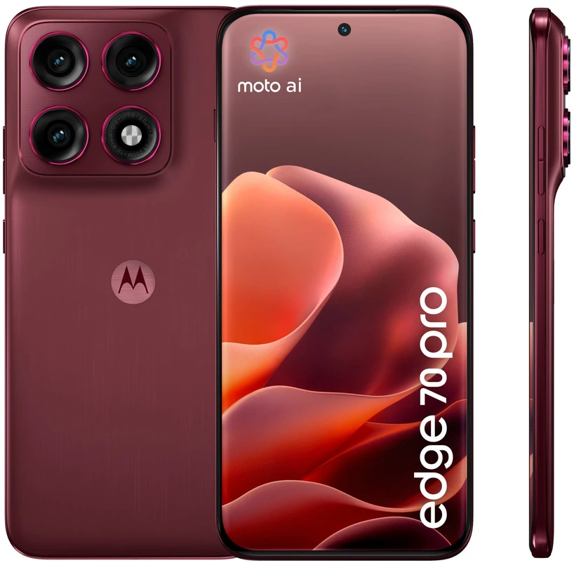 „Motorola Edge 70 Pro“ 6,78 colio „Android 16.0“ 5G USB C tipo 8 GB 256 GB 6500 mAh Pantone Zinfandel