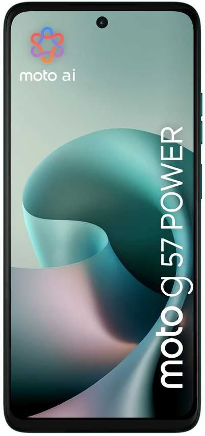 Motorola moto g57 power 17,1 cm (6.72″) Dviguba SIM jungtis Android 16.0 5G C tipo USB 12 GB 256 GB 7000 mAh Turkis