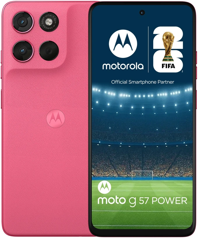 Motorola moto g57 power 17.1 cm (6.72") Dual SIM Android 16.0 5G USB Type-C 12 GB 256 GB 7000 mAh Rožinė