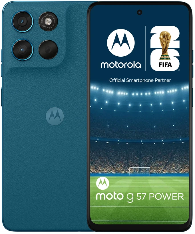 Motorola moto g57 power 17.1 cm (6.72") Dual SIM Android 16.0 5G USB Type-C 12 GB 256 GB 7000 mAh Mėlyna