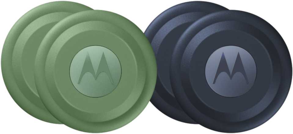 Motorola Moto Tag 4-Pack, Jade Žalias + Midnight Mėlyna