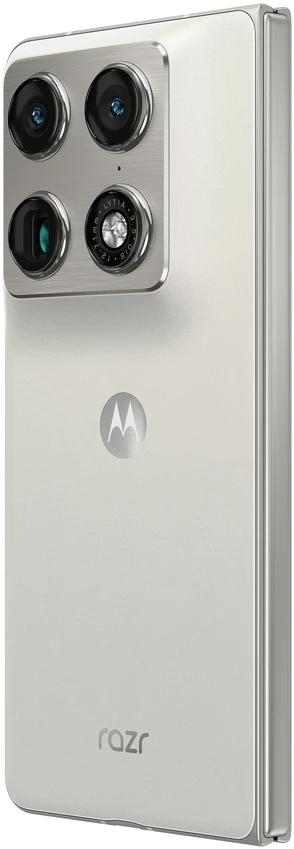 „Motorola razr fold“ 20,6 cm (8,09 colio) dviejų SIM kortelių „Android 16.0“ 5G USB C tipo 16 GB 512 GB 6000 mAh Baltas