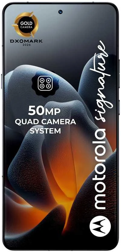 Išmanusis telefonas Motorola Motorola signature 17,2 cm (6.78") Dual SIM Android 16.0 5G USB Type-C 16 GB 512 GB 5200 mAh Ciemny Mėlyna
