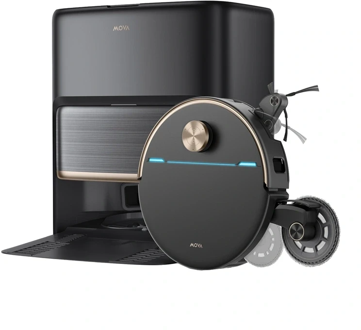 Robotas dulkių siurblys MOVA V70 Ultra Complete, Juodas